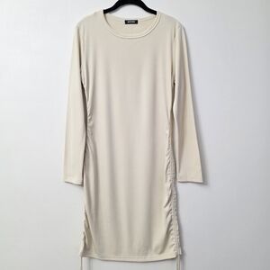 Elegant BTFBM Beige Long Sleeve Dress